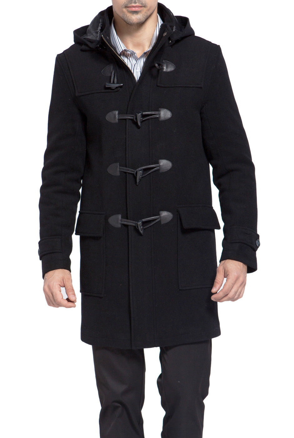 Wool duffle coat on sale men