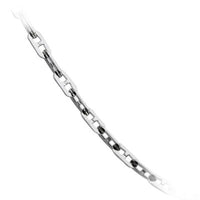 14k White Gold Italian Mariner Link Chain 17.5 inch long