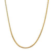 14k Yellow Gold Italian Snake Chain 0.74mm wide 15.5 inch long