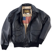 Landing Leathers Men Air Force A-2 Leather Flight Bomber Jacket