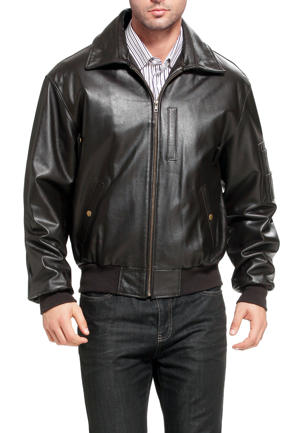 Usaf leather shop flight jacket