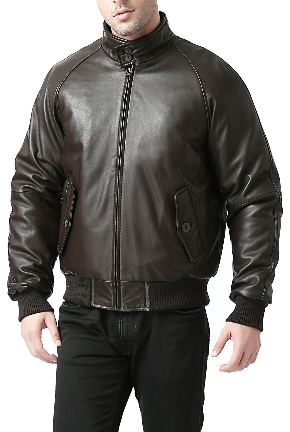 Landing Leathers Monogram Collection Men WWII Leather Bomber Jacket