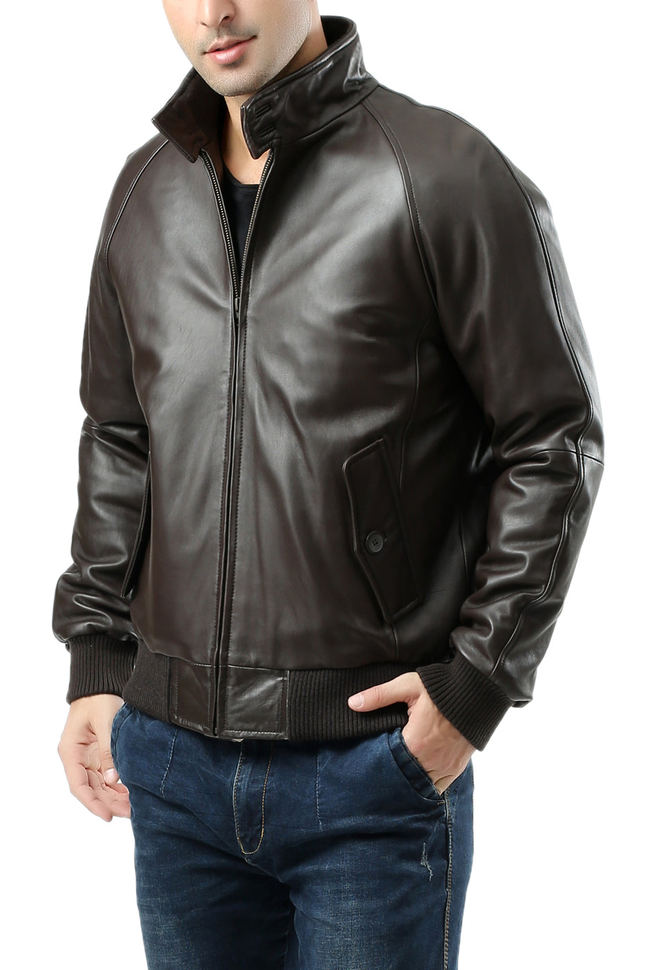 Landing Leathers Men WWII Leather Bomber Jacket