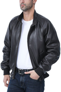 Landing Leathers Men WWII Leather Bomber Jacket