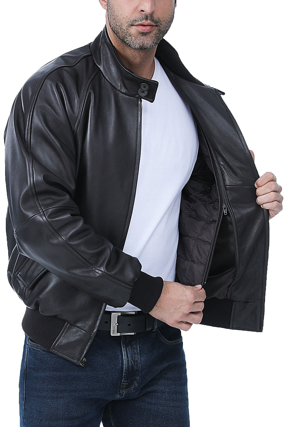 Landing Leathers Men WWII Leather Bomber Jacket