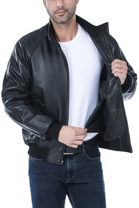 Landing Leathers Men WWII Leather Bomber Jacket