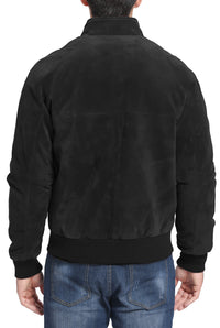 Landing Leathers Monogram Collection Men WWII Suede Leather Bomber Jacket