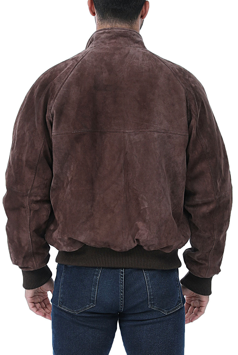 Landing Leathers Monogram Collection Men WWII Suede Leather Bomber Jacket