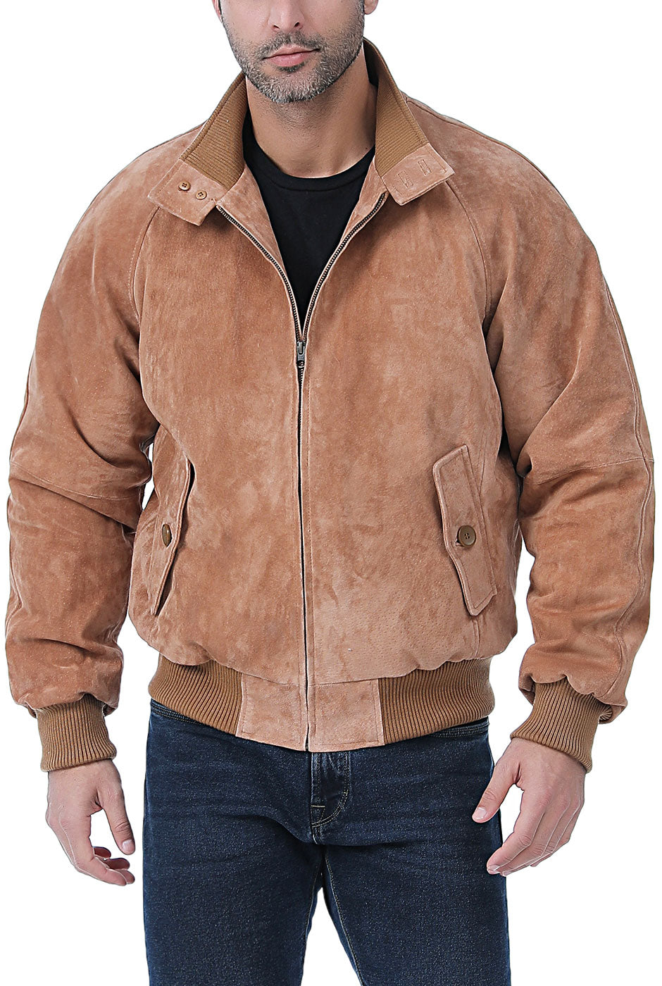 Landing Leathers Men Wwii Suede Leather Bomber Jacket Luxury Lane 