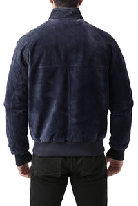 Landing Leathers Men WWII Suede Leather Bomber Jacket