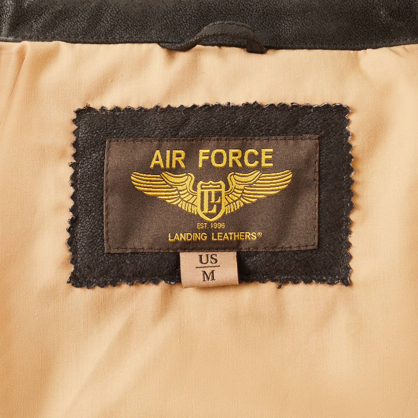 Landing Leathers Air Force Men A-2 Distressed Leather Flight Jacket