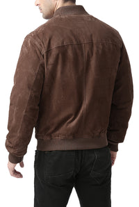 BGSD Men Urban Leather Bomber Jacket