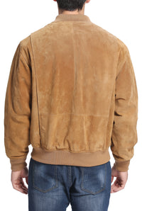 Landing Leathers Men WWII Suede Leather Tanker Jacket