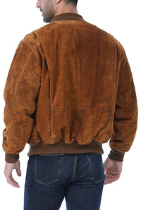 Landing Leathers Men WWII Suede Leather Tanker Jacket