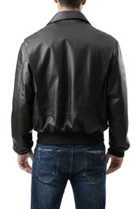 Landing Leathers Men Premium Air Force G-2 Leather Flight Bomber Jacket