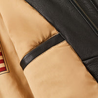 Landing Leathers Air Force Men A-2 Goatskin Leather Flight Bomber Jacket