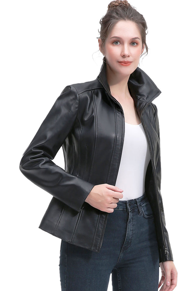 BGSD Women Josie Lambskin Leather Jacket