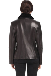 BGSD Women Kare New Zealand Lambskin Leather Jacket