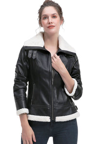 BGSD Women Hessa Lambskin Leather Jacket