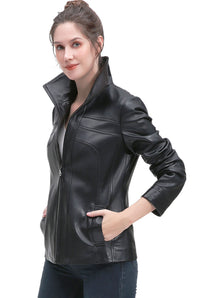 BGSD Women Joyce Lambskin Leather Jacket