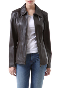 BGSD Women Miranda Lambskin Leather Jacket