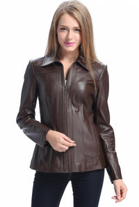 BGSD Women Ellen Lambskin Leather Jacket