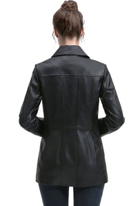 BGSD Women Sofia Lambskin Leather Coat