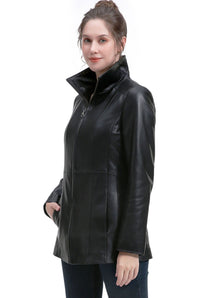 BGSD Women Zofia Lambskin Leather Jacket