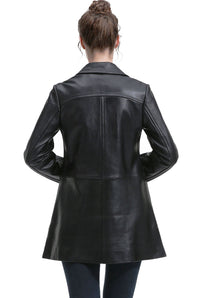 BGSD Women Yeira Lambskin Leather Coat