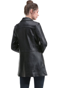 BGSD Women Yeira Lambskin Leather Coat