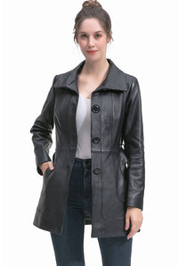 BGSD Women Erika Lambskin Leather Coat