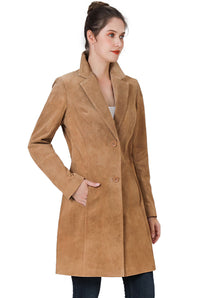 BGSD Women Mary Suede Leather Walker Coat