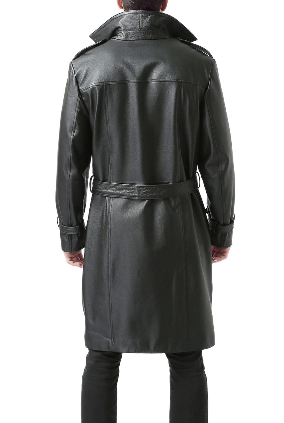 BGSD Men Xander Classic Leather Long Trench Coat – Luxury Lane