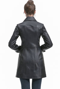 BGSD Women Darcy Lambskin Leather Coat