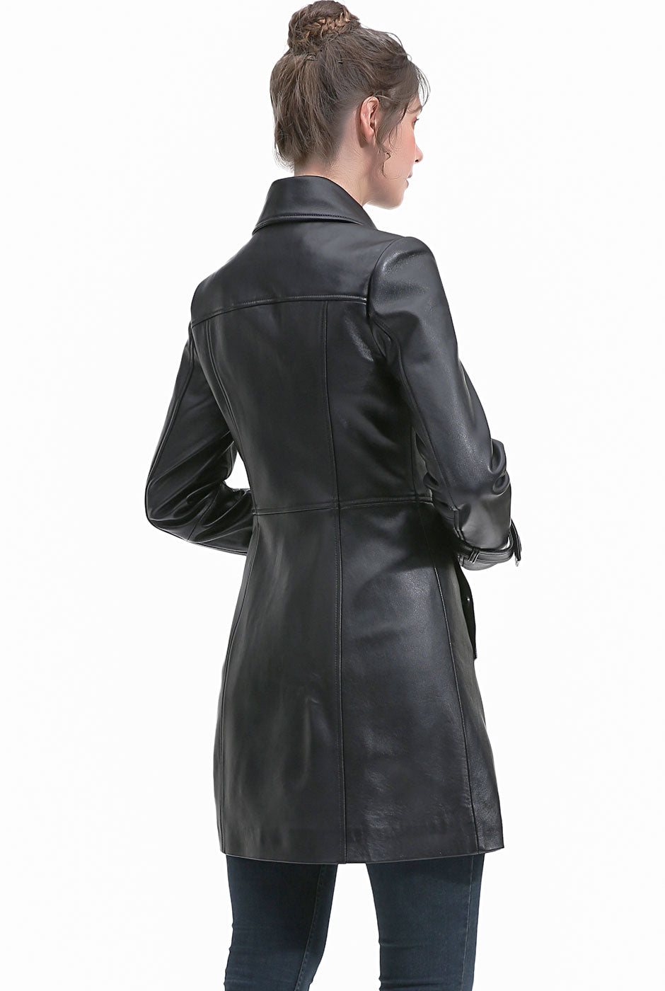 BGSD Women Darcy Lambskin Leather Coat