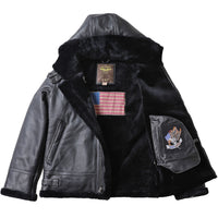 Landing Leathers Men Monogram Collection B-3 Sheepskin Bomber Jacket