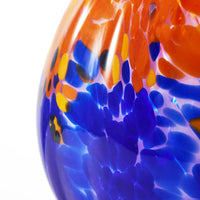 Hand Blown Confetti Art Glass Bubble Bud Flower Vase