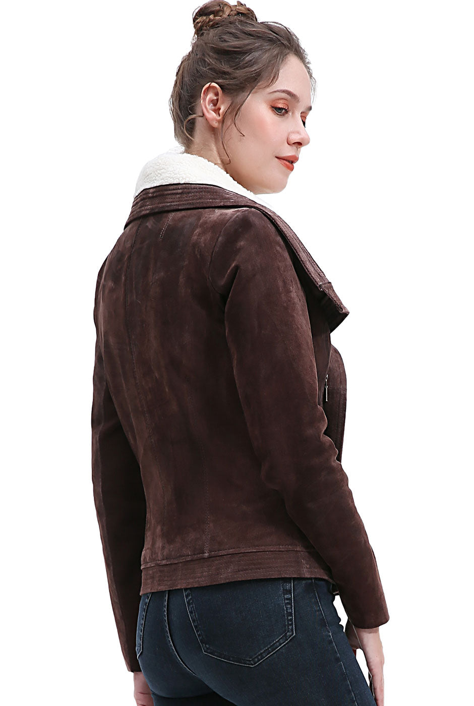 BGSD Women Chana Suede Leather Jacket