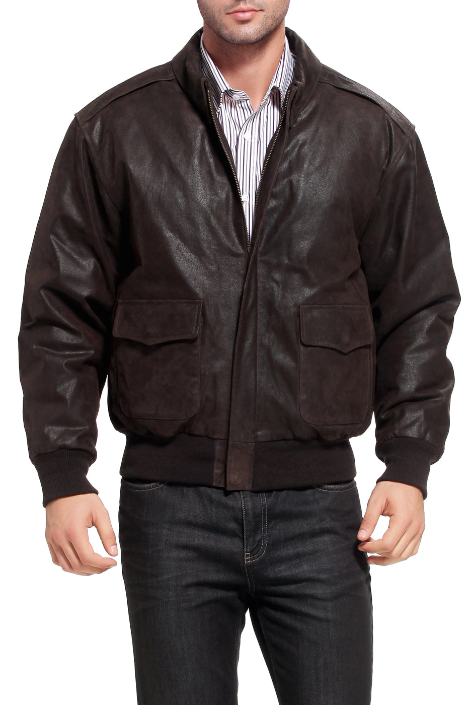 Leather air force jacket sale