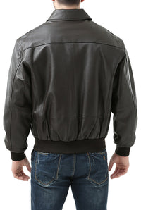 Landing Leathers Men Air Force A-2 Leather Flight Bomber Jacket