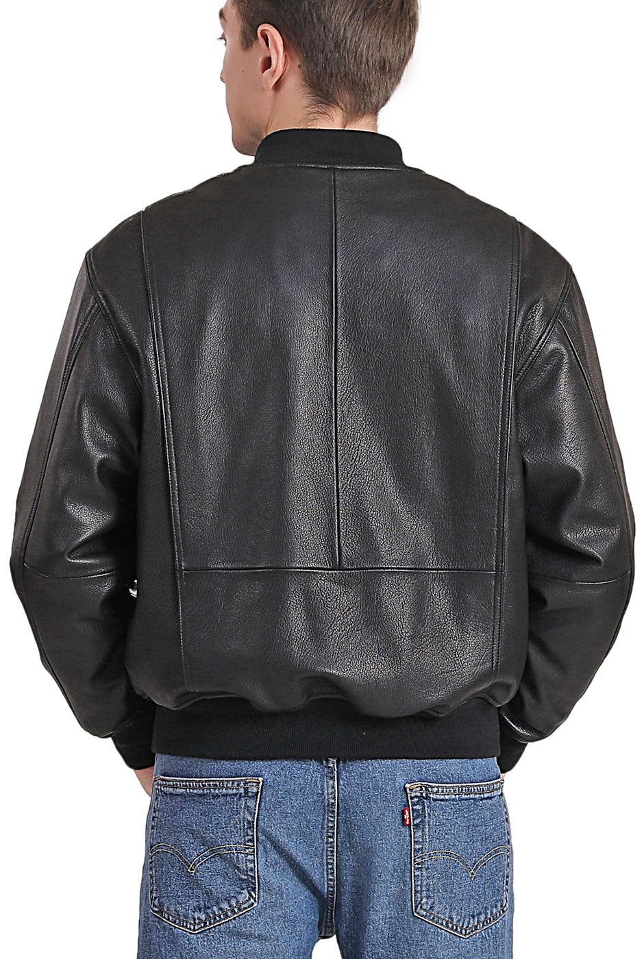 Landing Leathers Men WWII Leather Tanker Jacket