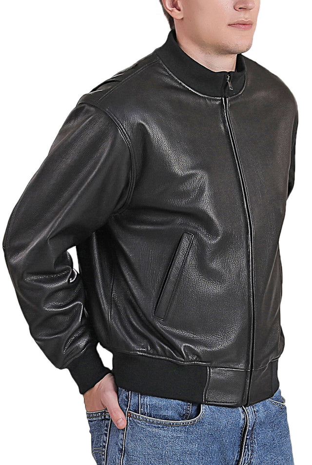 Landing Leathers Men WWII Leather Tanker Jacket