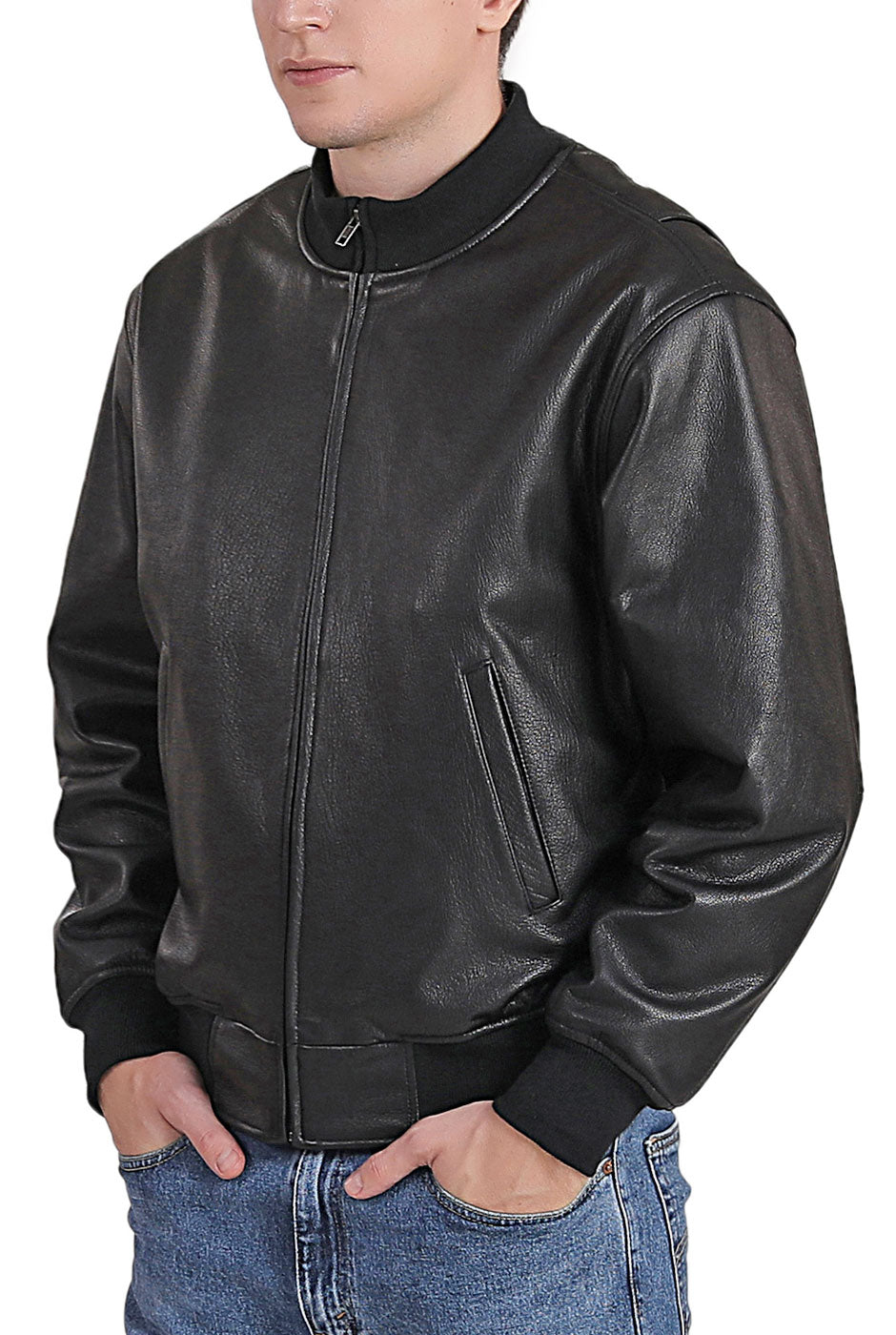 Landing Leathers Men WWII Leather Tanker Jacket