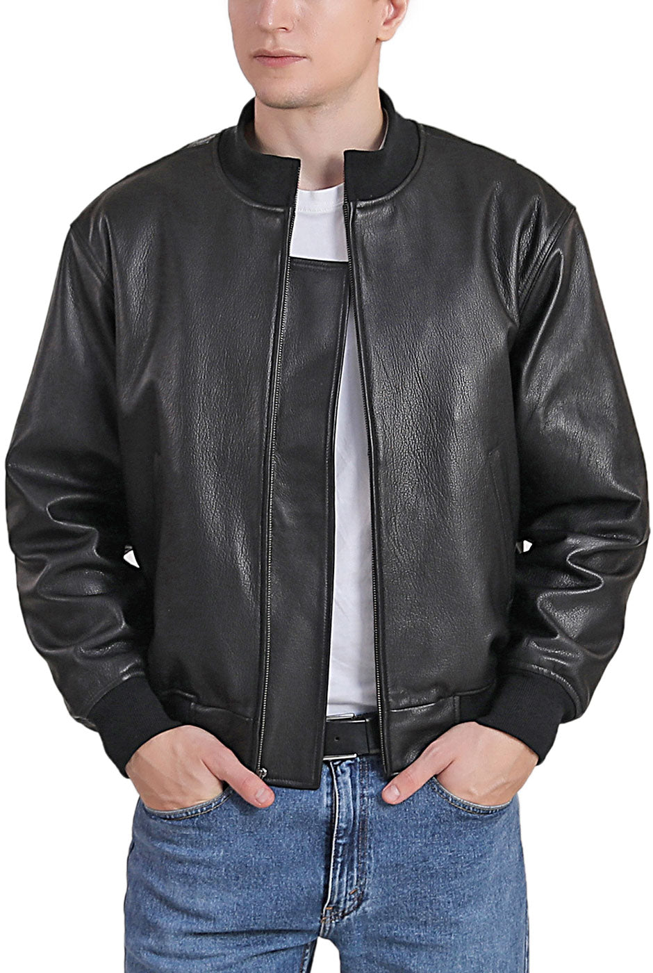 Landing Leathers Men WWII Leather Tanker Jacket