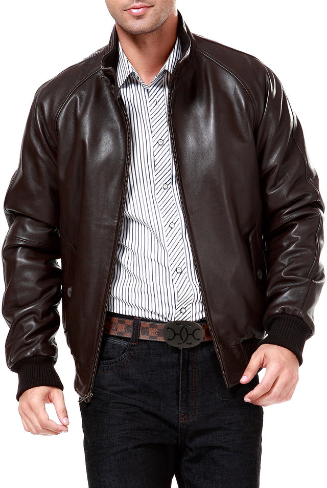 Landing Leathers Men WWII Leather Bomber Jacket