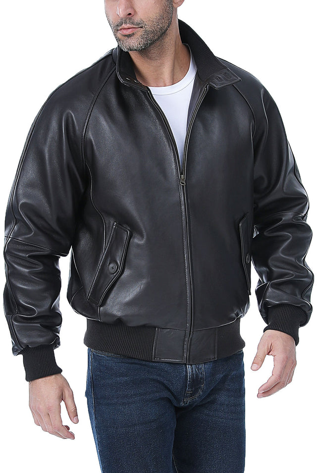 Landing Leathers Men WWII Leather Bomber Jacket