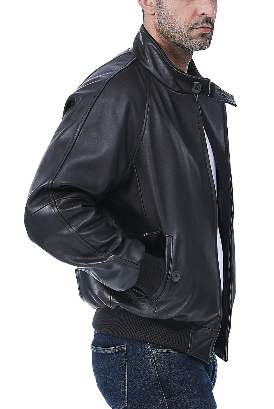 Landing Leathers Men WWII Leather Bomber Jacket