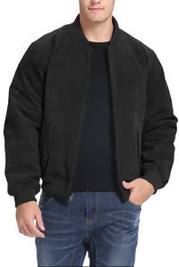 BGSD Men Urban Leather Bomber Jacket