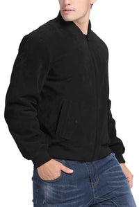 BGSD Men Urban Leather Bomber Jacket