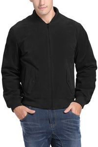 BGSD Men Urban Leather Bomber Jacket